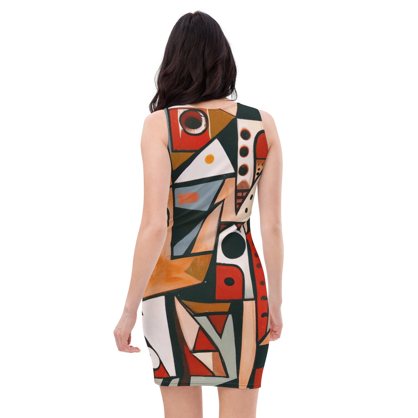 DMV 0522 Retro Art Bodycon dress