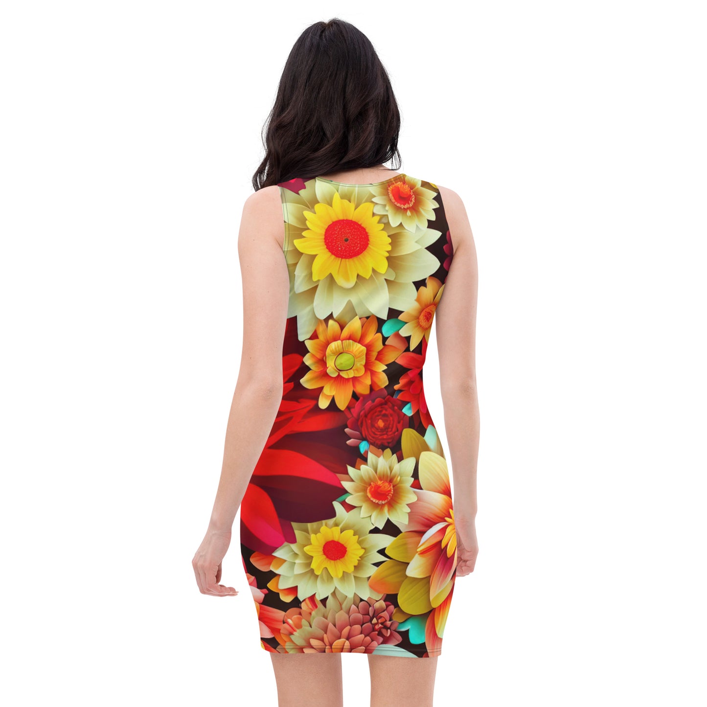 DMV 0419 Floral Bodycon dress