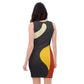 DMV 0421 Retro Art Bodycon dress