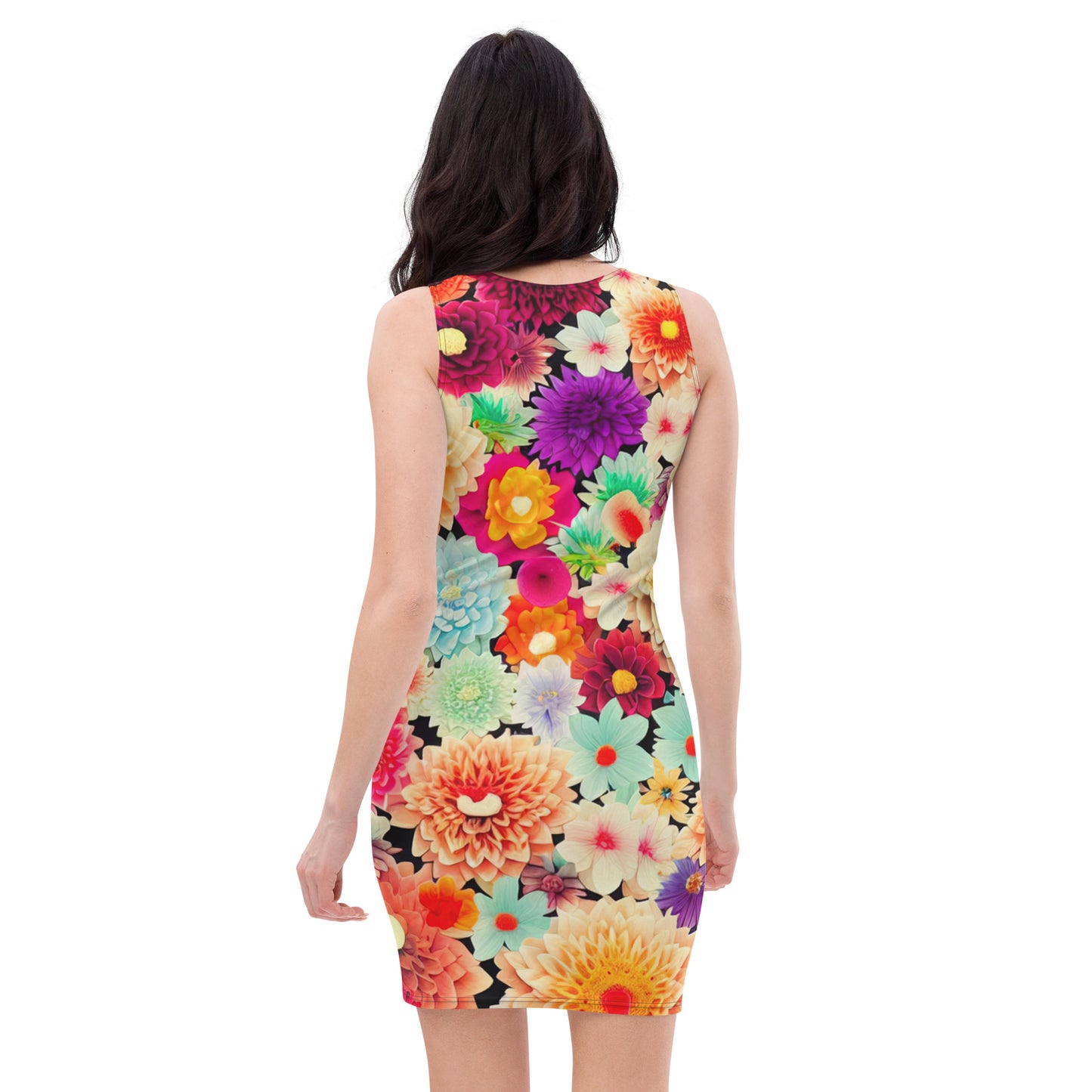 DMV 0424 Floral Bodycon dress