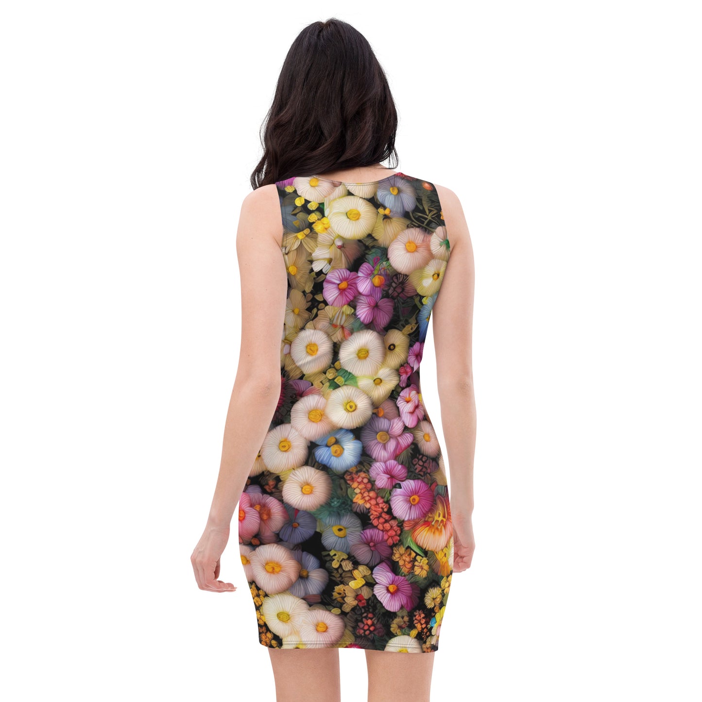 DMV 1427 Floral Bodycon dress