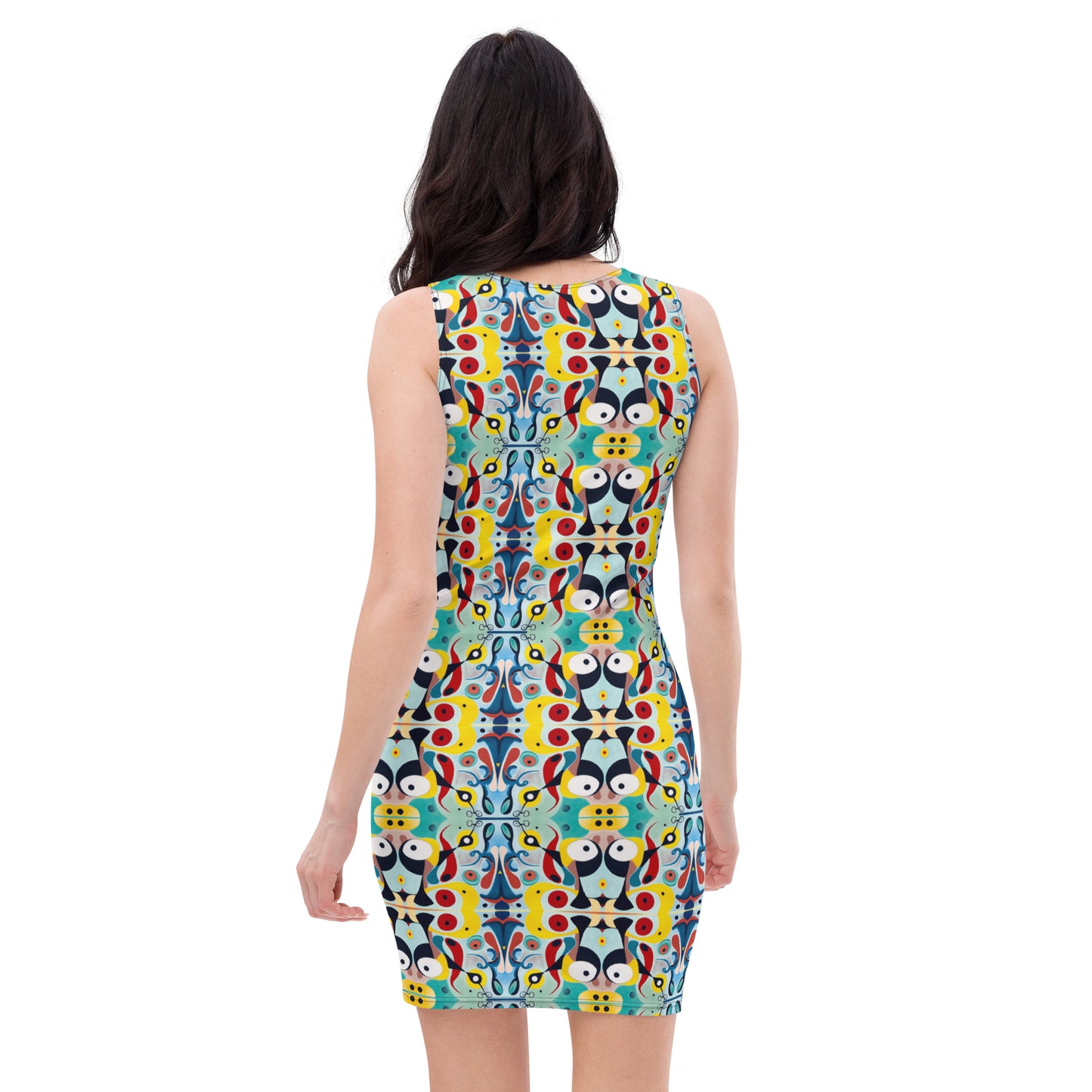 DMV 0379 Vintage Artsy Bodycon dress