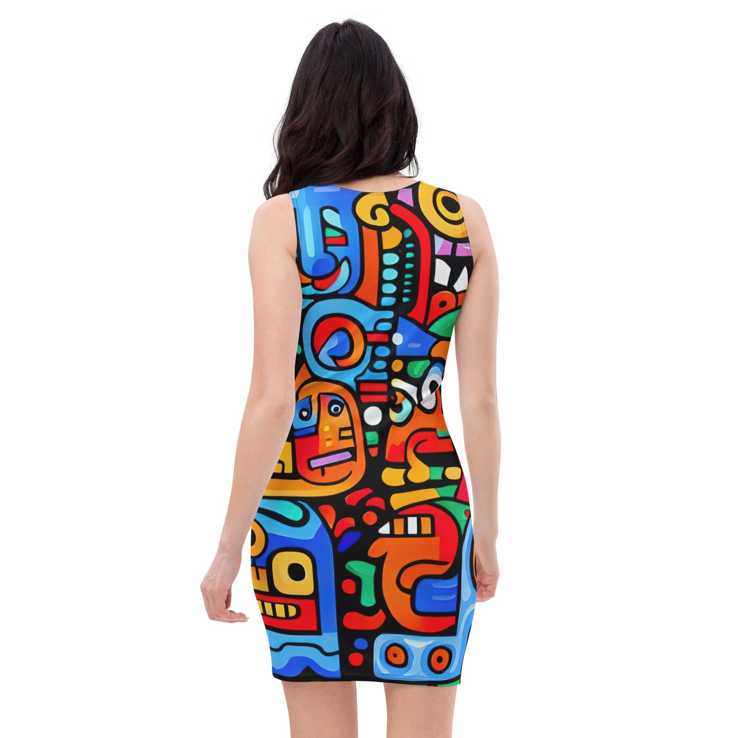 DMV 1451 Psy Art Bodycon dress