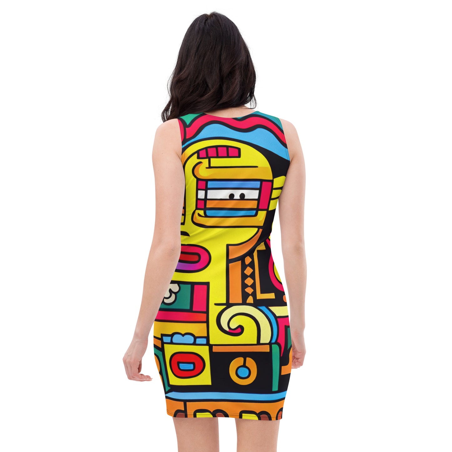 DMV 1097 Psy Art Bodycon dress