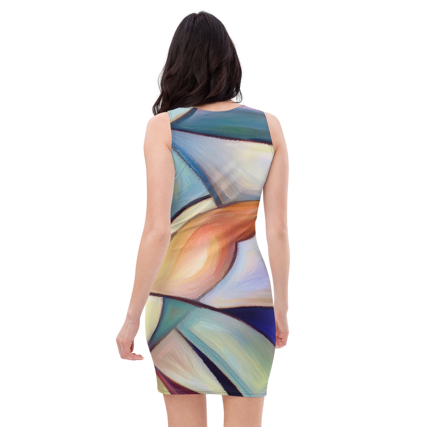 DMV 1702 Abstract Art Bodycon dress