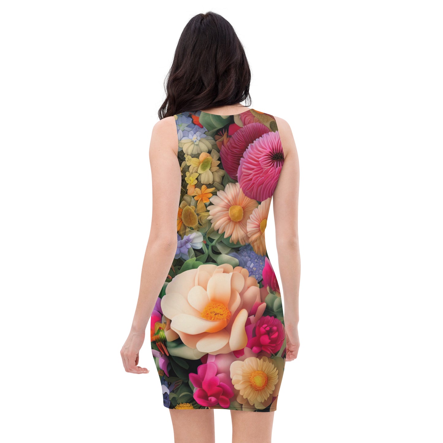 DMV 1954 Floral Bodycon dress