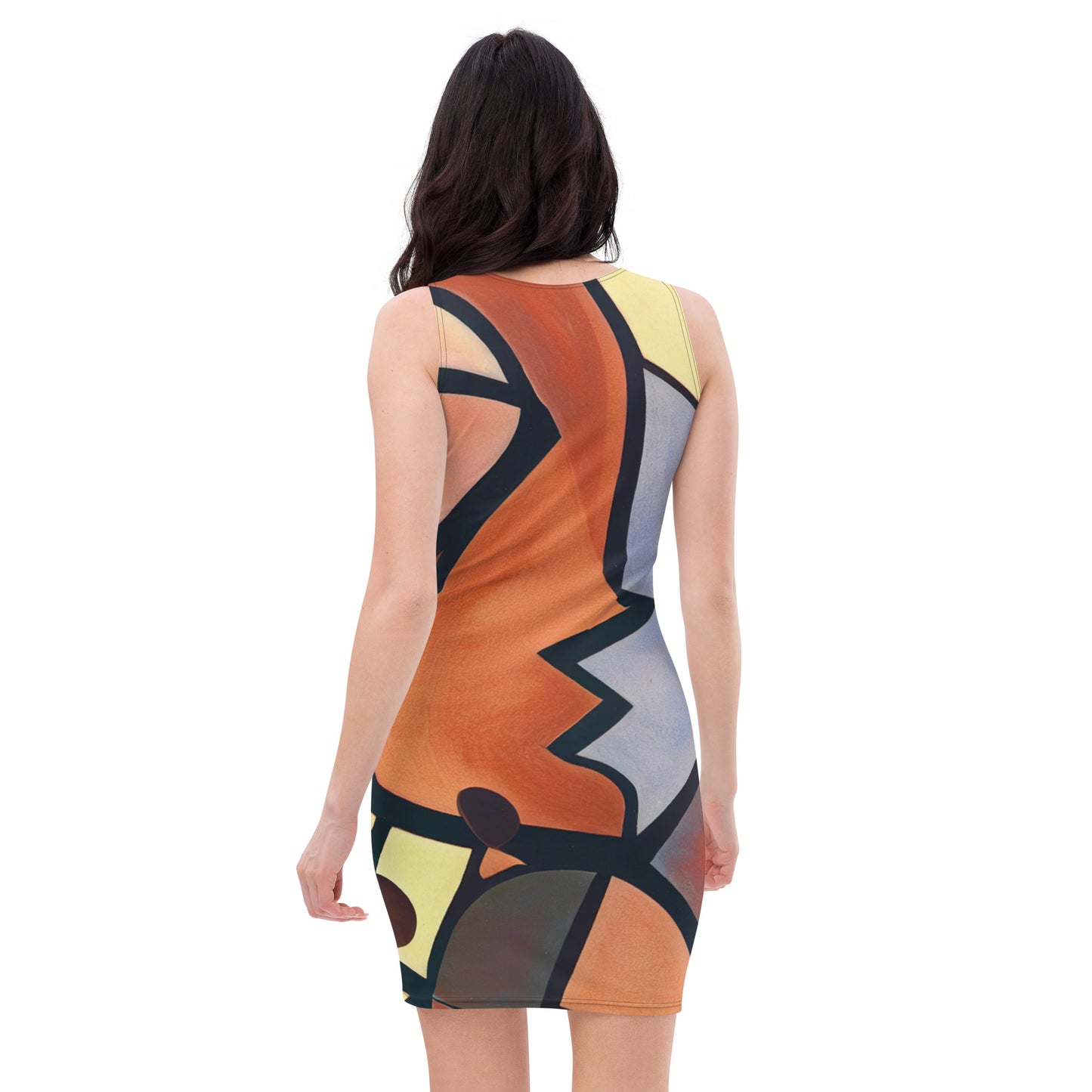 DMV 1892 Abstract Art Bodycon dress