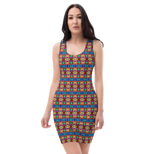 DMV 0245 Psy Artsy Bodycon dress