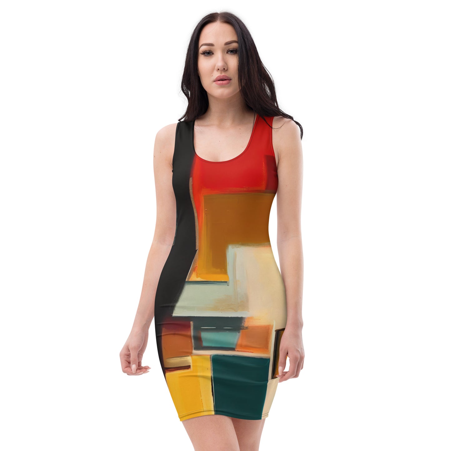 DMV 0282 Abstract Art Bodycon dress