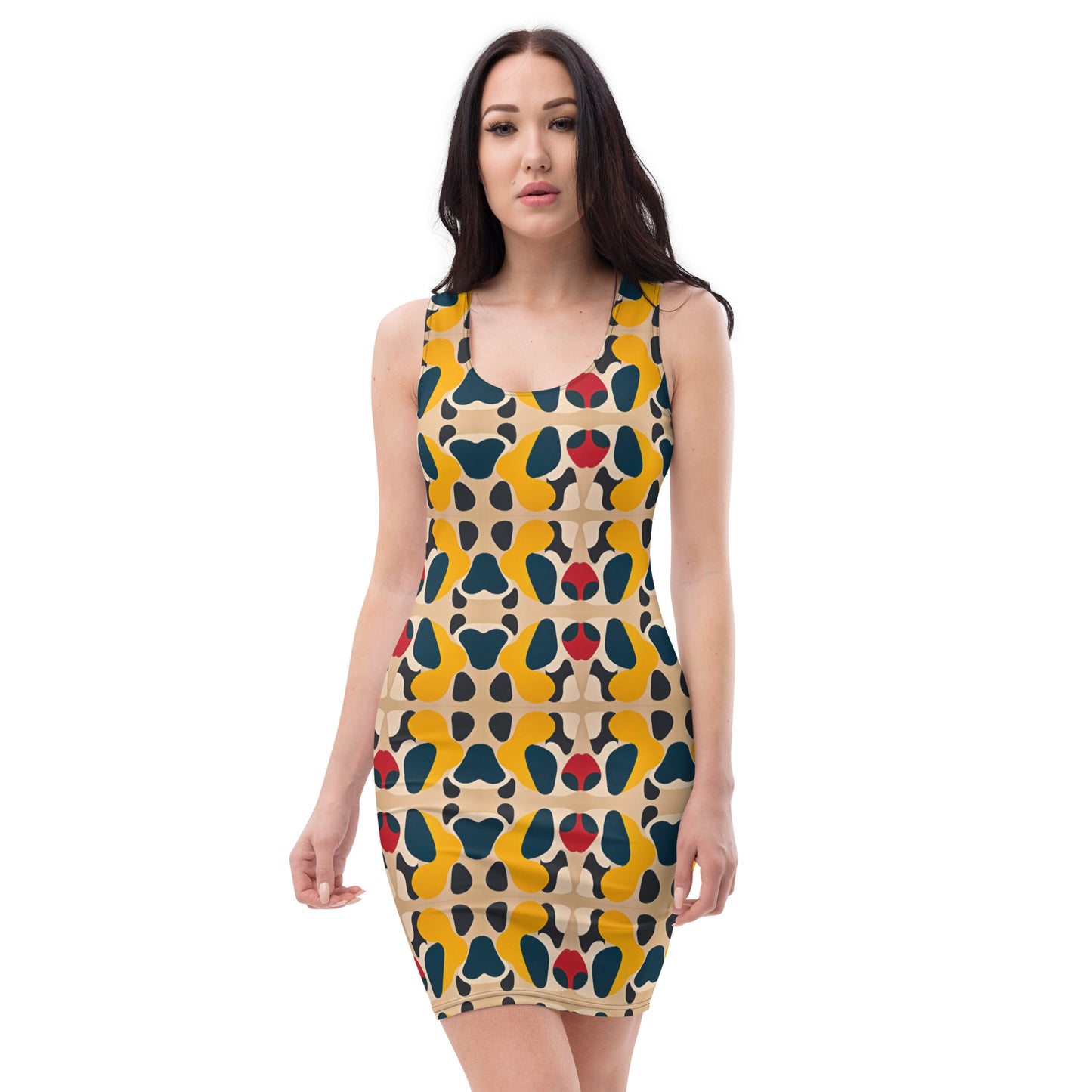 DMV 0236 Vintage Artsy Bodycon dress