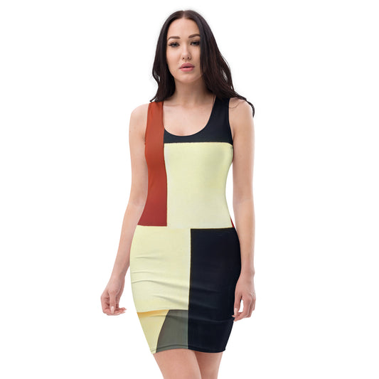 DMV 0212 Abstract Art Bodycon dress