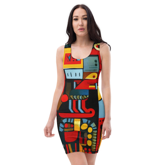 DMV 0233 Psy Art Bodycon dress