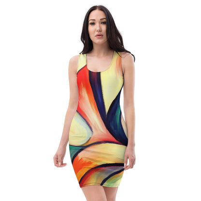 DMV 0277 Abstract Art Bodycon dress