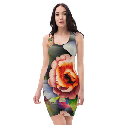 DMV 0081 Floral Bodycon dress