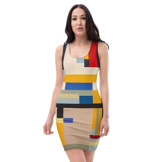 DMV 0072 Abstract Art Bodycon dress