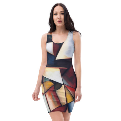 DMV 0067 Abstract Art Bodycon dress