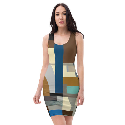 DMV 0008 Abstract Art Bodycon dress