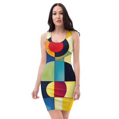 DMV 0024 Abstract Art Bodycon dress