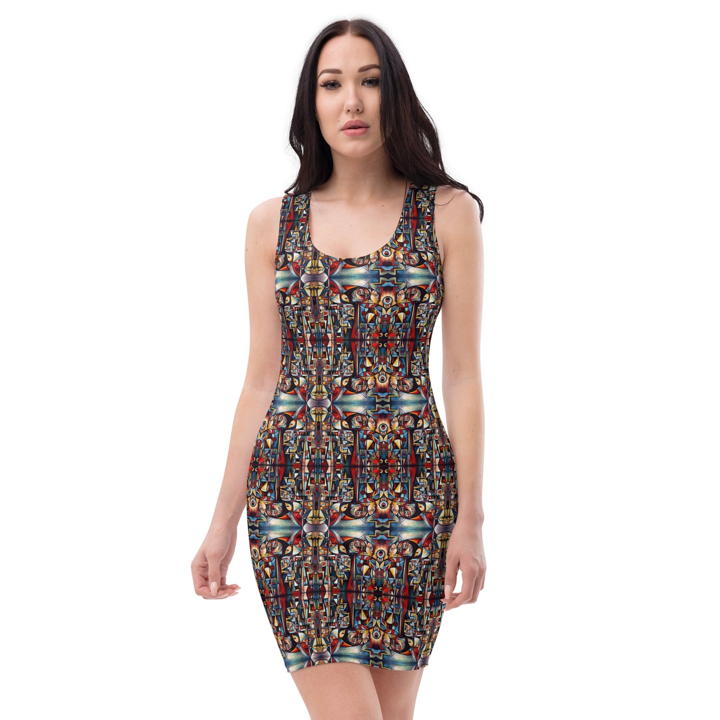 DMV 0007 Conceptual Artsy Bodycon dress