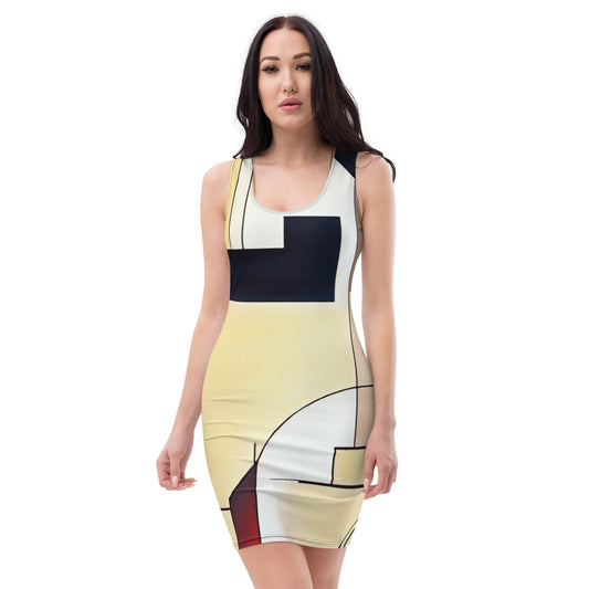 DMV 0061 Abstract Art Bodycon dress