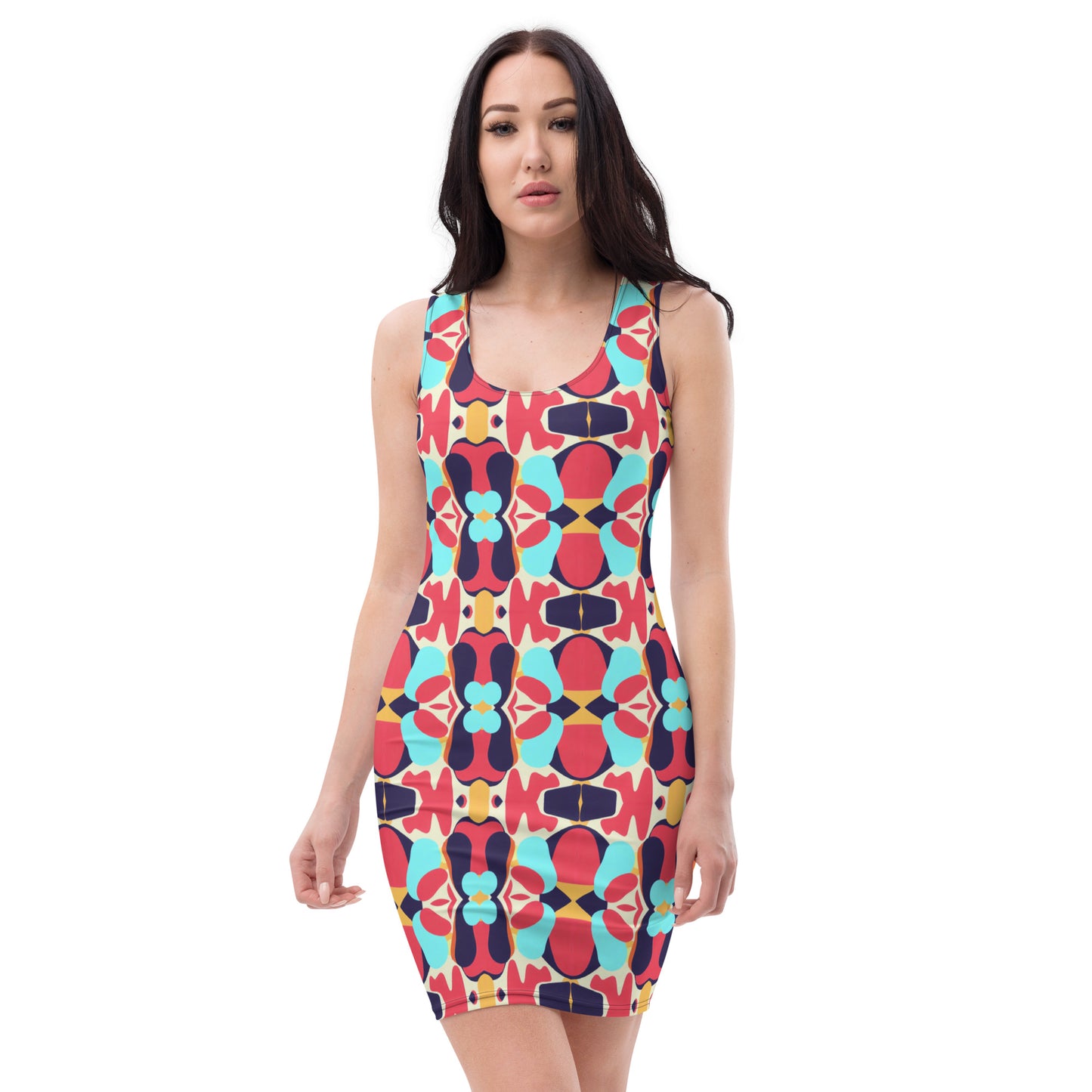 DMV 0030 Vintage Artsy Bodycon dress