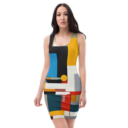 DMV 0016 Abstract Art Bodycon dress