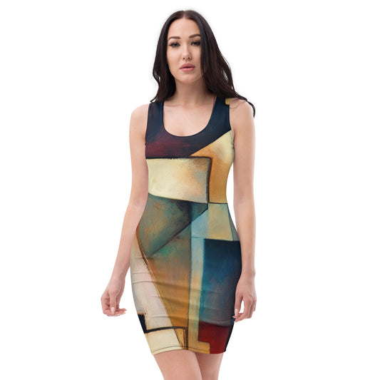 DMV 0053 Abstract Art Bodycon dress