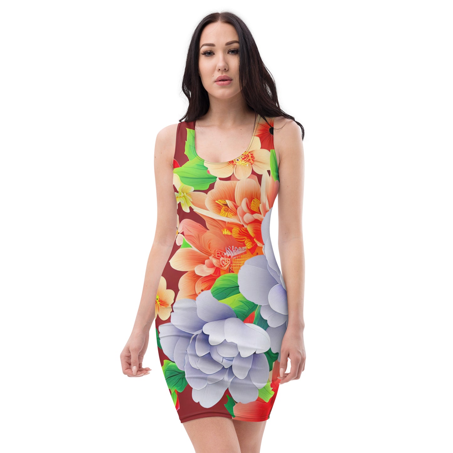 DMV 0035 Floral Bodycon dress