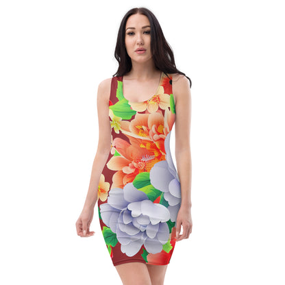 DMV 0035 Floral Bodycon dress