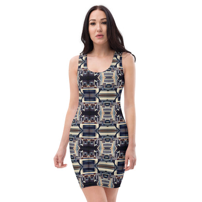 DMV 0058 Conceptual Artsy Bodycon dress