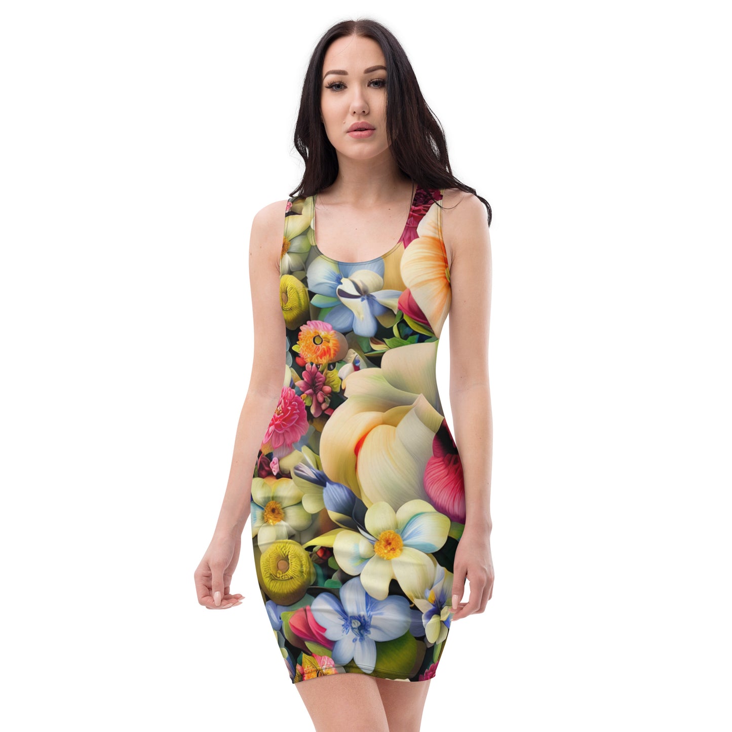 DMV 0088 Floral Bodycon dress