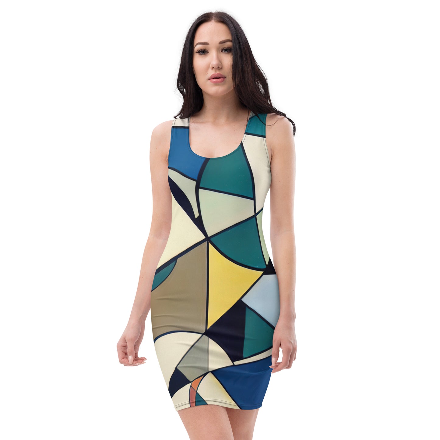 DMV 0227 Abstract Art Bodycon dress