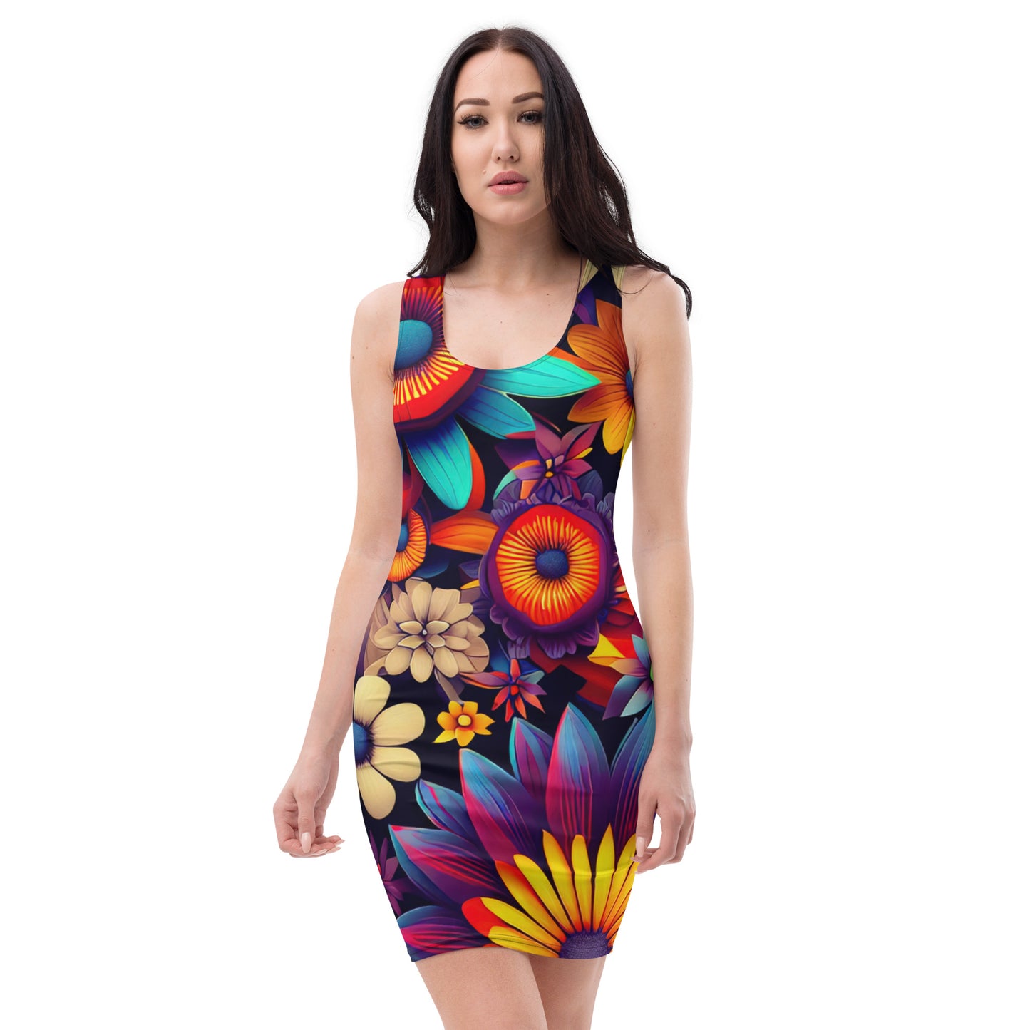 DMV 0080 Floral Bodycon dress