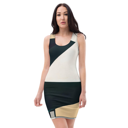 DMV 0216 Abstract Art Bodycon dress