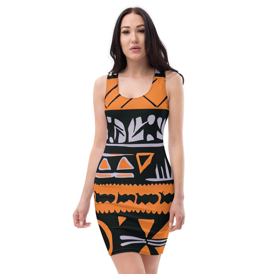 DMV 0115 Boho Bodycon dress