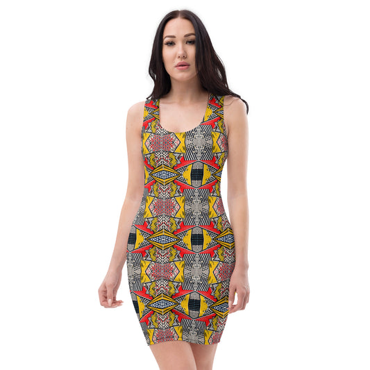 DMV 0225 Chic Boho Bodycon dress