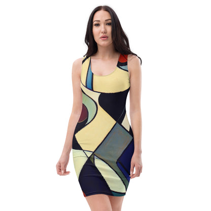 DMV 0234 Abstract Art Bodycon dress