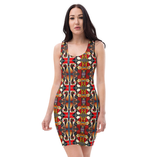 DMV 0208 Chic Boho Bodycon dress