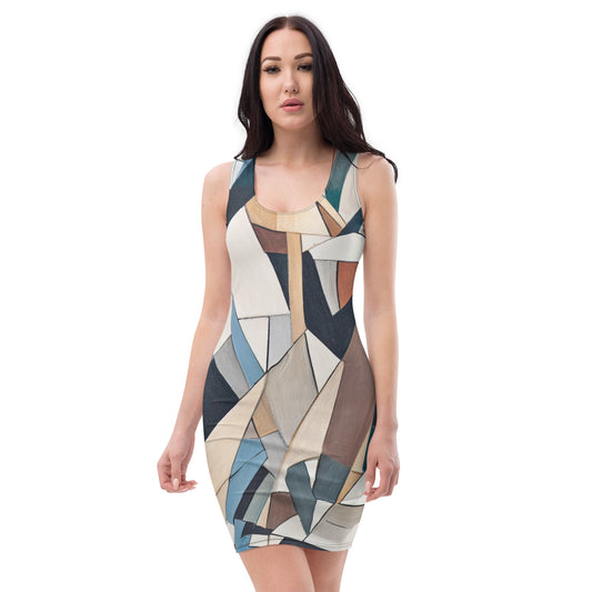 DMV 0264 Abstract Art Bodycon dress