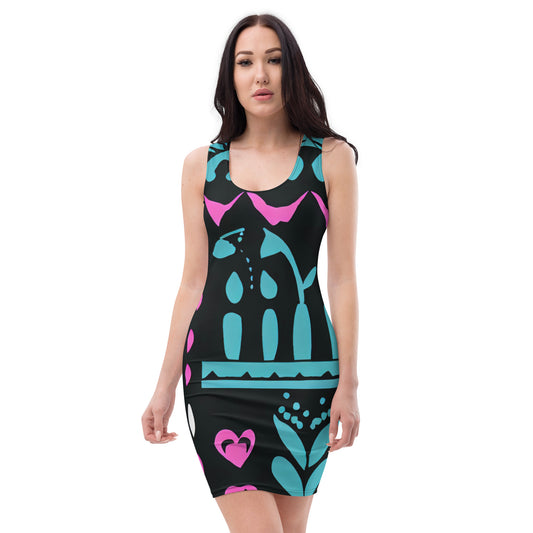 DMV 0122 Boho Bodycon dress