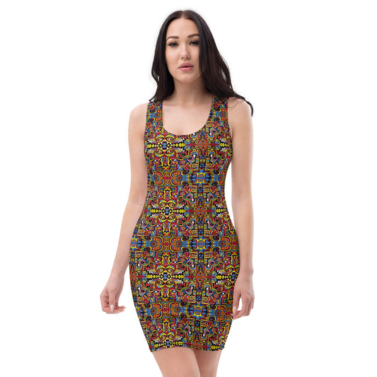 DMV 0108 Psy Artsy Bodycon dress