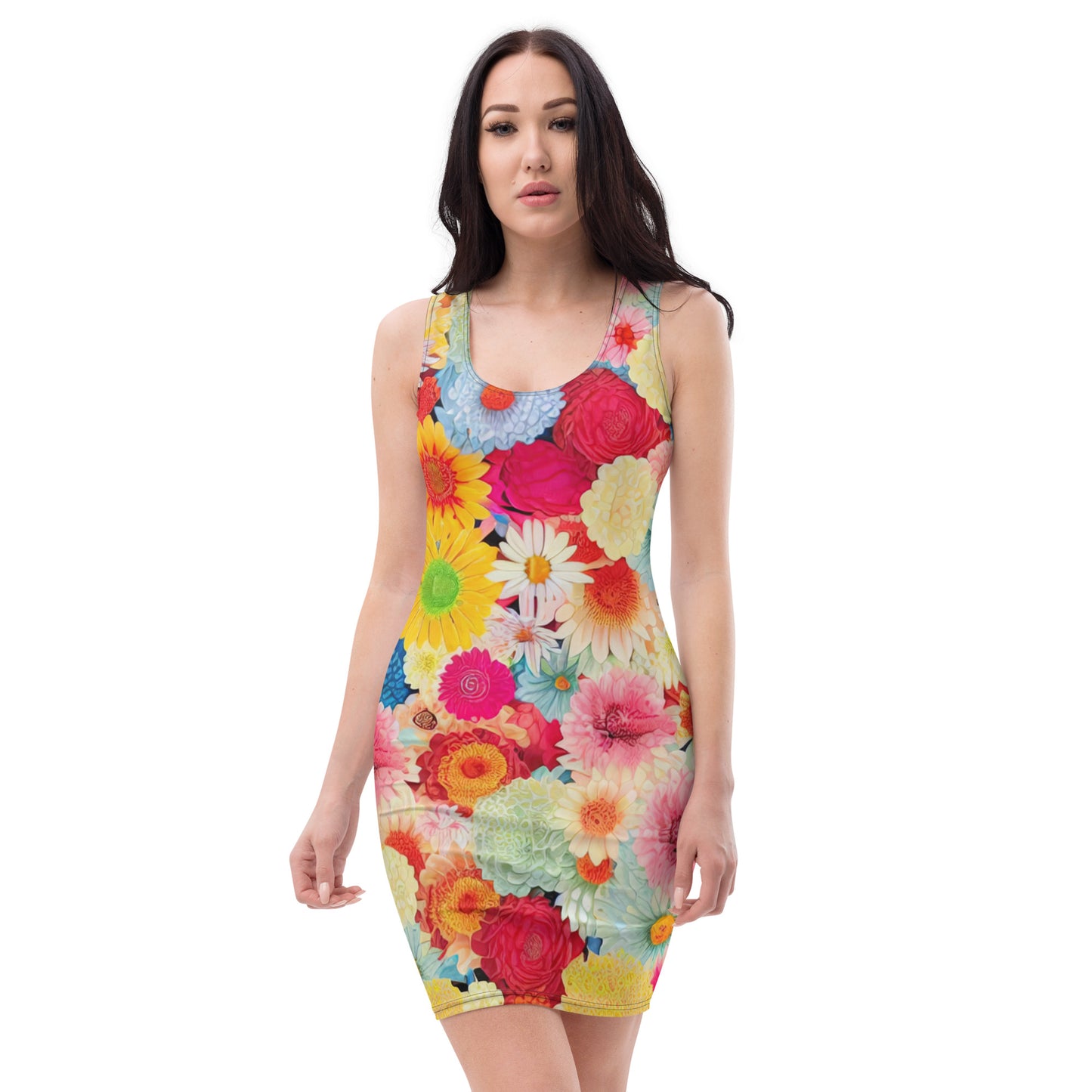 DMV 0106 Floral Bodycon dress