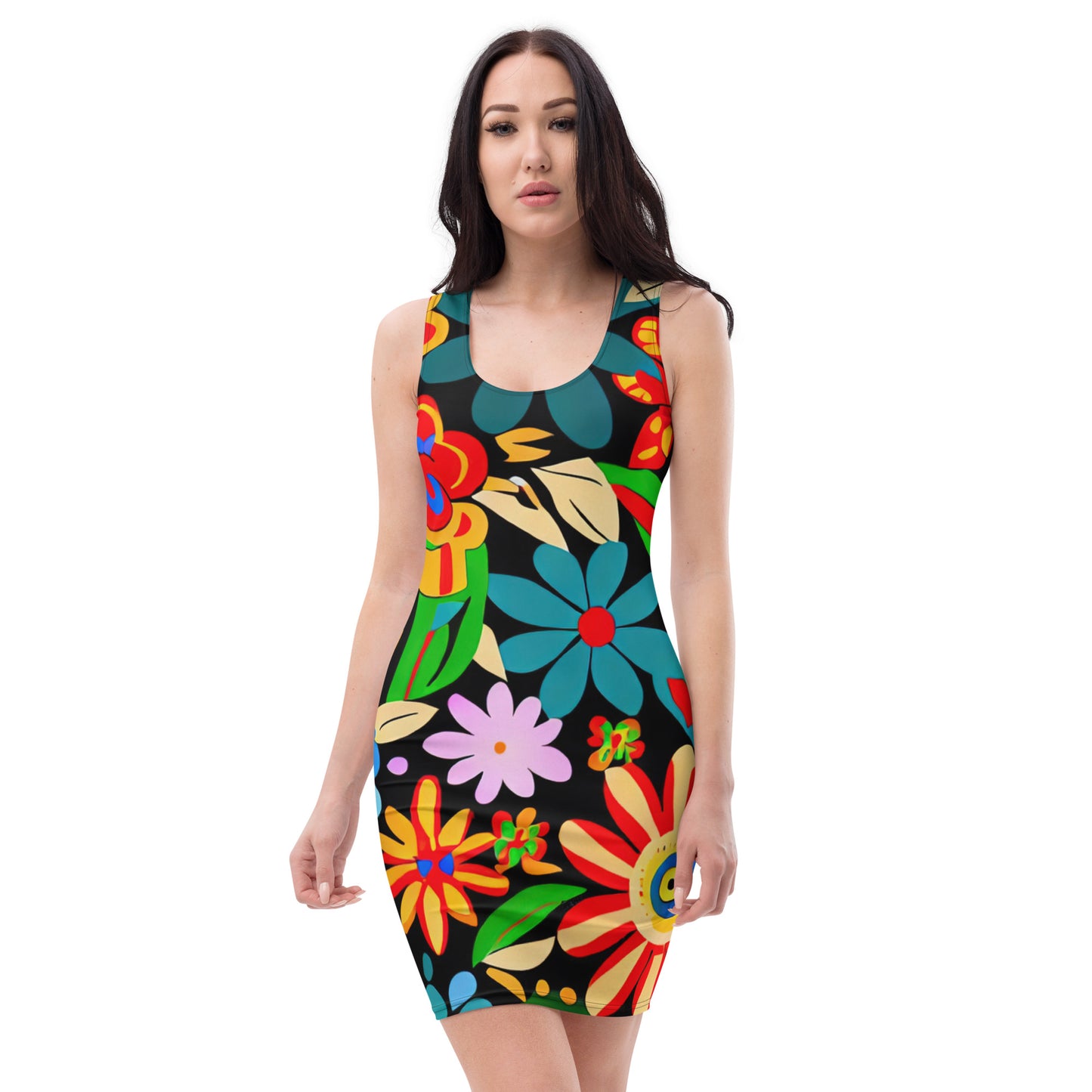 DMV 0116 Floral Bodycon dress