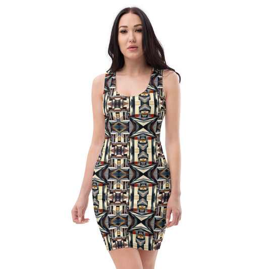 DMV 0133 Conceptual Artsy Bodycon dress