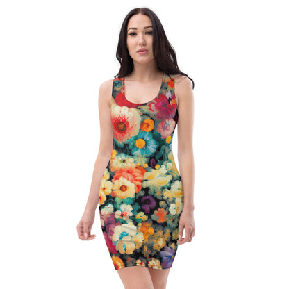 DMV 0150 Floral Bodycon dress