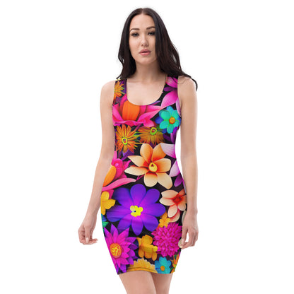 DMV 0136 Floral Bodycon dress