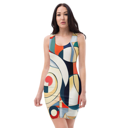 DMV 0144 Abstract Art Bodycon dress