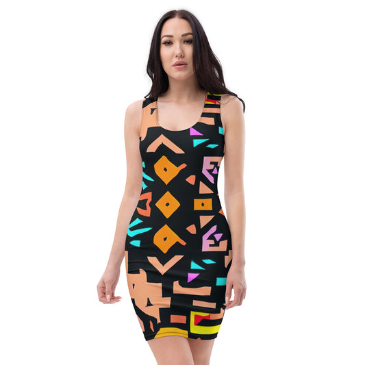 DMV 0147 Boho Bodycon dress