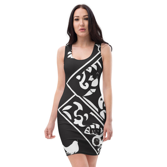 DMV 0140 Boho Bodycon dress