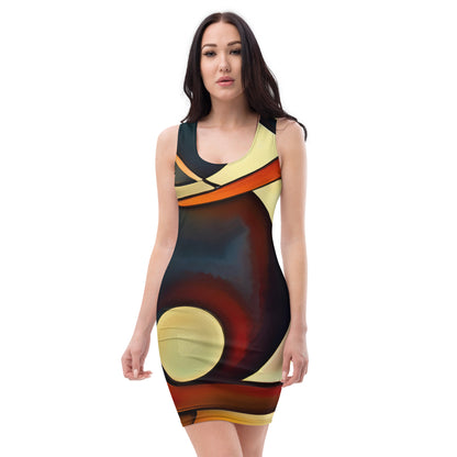 DMV 0181 Abstract Art Bodycon dress